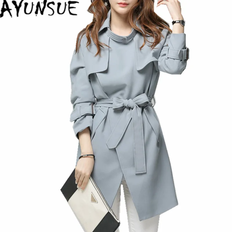 AYUNSUE Women's Windbreaker Coat Spring Autumn Fashion Korea Trench Female Coats With Belt Trench Coat Para As Mulheres WXF111
AYUNSUE Women's Windbreaker Coat Spring Autumn Fashion Korea Trench Female Coats With Belt Trench Coat Para As Mulheres WXF111