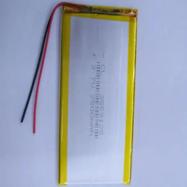 3.7v li po li-ion batteries 3 7 v Shipping 3.7V lithium polymer battery 3553125 2500mah cube talk7 tablet computer
3.7v li po li-ion batteries 3 7 v Shipping 3.7V lithium polymer battery 3553125 2500mah cube talk7 tablet computer