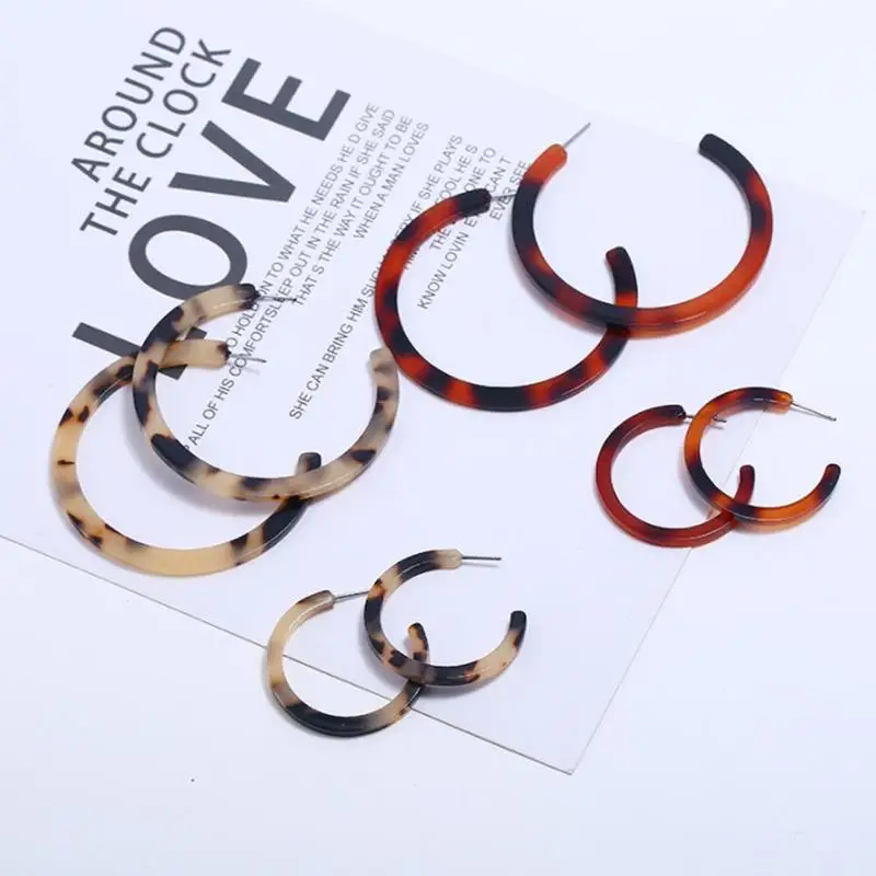 2019 Colorful Acetate Acrylic Circle Hoop Earring For Women Leopard Print Resin Geometric Large Earring Fashion Gift
2019 Colorful Acetate Acrylic Circle Hoop Earring For Women Leopard Print Resin Geometric Large Earring Fashion Gift