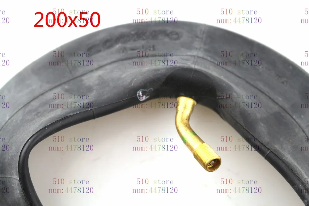 1 шт. черный 200x50 (8 "x 2") шинный газ колеса и электрический скутер внутренняя