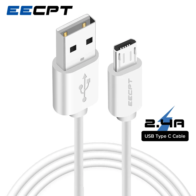EECPT Micro USB Cable 2.4A Fast Charging Data Microusb Charger Cord Phone Wire for Android Samsung Xiaomi Redmi Note 5 Pro Honor
EECPT Micro USB Cable 2.4A Fast Charging Data Microusb Charger Cord Phone Wire for Android Samsung Xiaomi Redmi Note 5 Pro Honor
