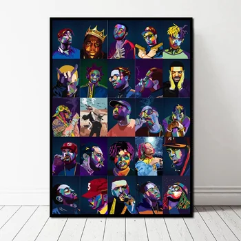Rapper Collection HIPHOP Canvas Art Print Wall Pictures for Living Room No Frame
Rapper Collection HIPHOP Canvas Art Print Wall Pictures for Living Room No Frame