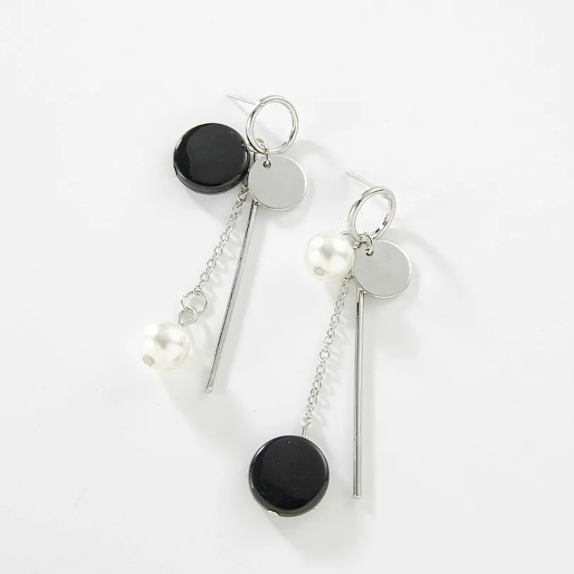 Fashion Jewelry Bohemian Simple Round Pearl Earrings Sticks Asymmetric Tassel Earrings Women's Statement Elegant Long Earrings
Fashion Jewelry Bohemian Simple Round Pearl Earrings Sticks Asymmetric Tassel Earrings Women's Statement Elegant Long Earrings