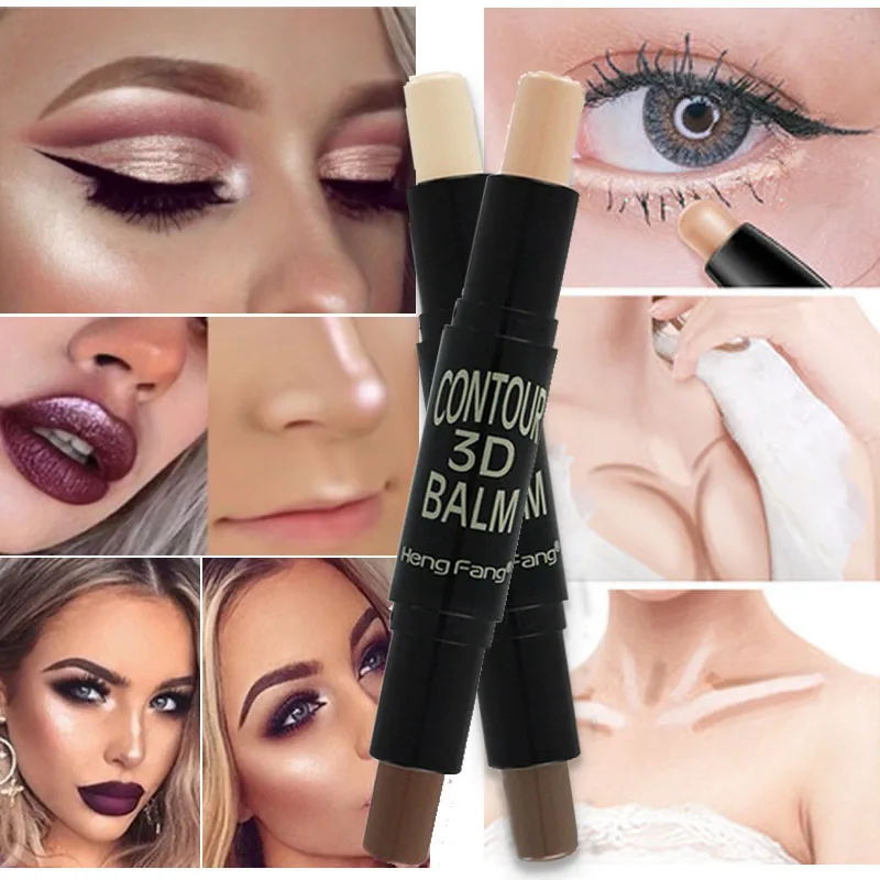 Double-ended Highlighter Stick Concealer Contour Illuminator Makeup Face Brighten Foundation Matte Make Up Base Bronzer Pencil
Double-ended Highlighter Stick Concealer Contour Illuminator Makeup Face Brighten Foundation Matte Make Up Base Bronzer Pencil