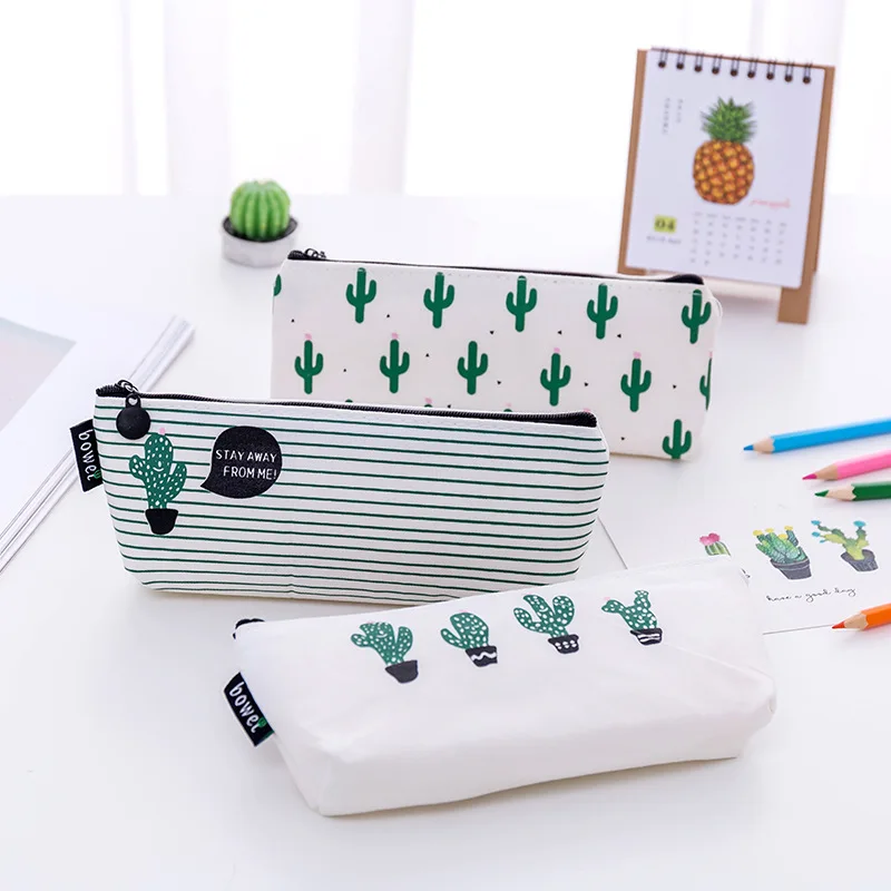 1pcs Cactus leaf School Supplies Pencil Case Kawaii Student School Cosmetic Bag for Women Office Supplies Escolar Canvas
1pcs Cactus leaf School Supplies Pencil Case Kawaii Student School Cosmetic Bag for Women Office Supplies Escolar Canvas