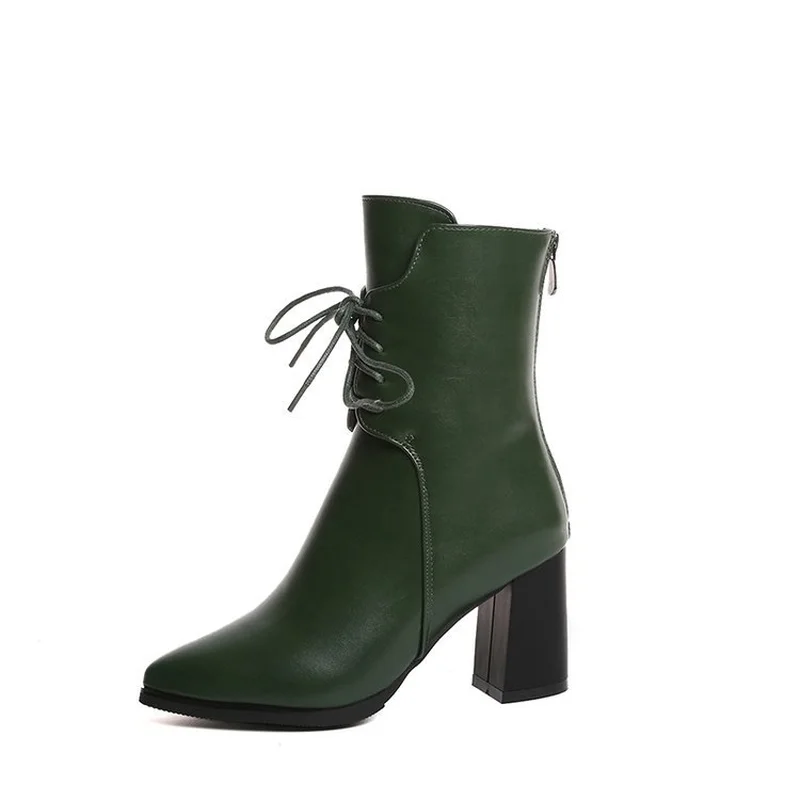 2018 New Winter Women's Leather Boots Martin Boots Waterproof Platform Pointed Lace-up Fasion Elegant Sexy Luxury Brand Design
2018 New Winter Women's Leather Boots Martin Boots Waterproof Platform Pointed Lace-up Fasion Elegant Sexy Luxury Brand Design