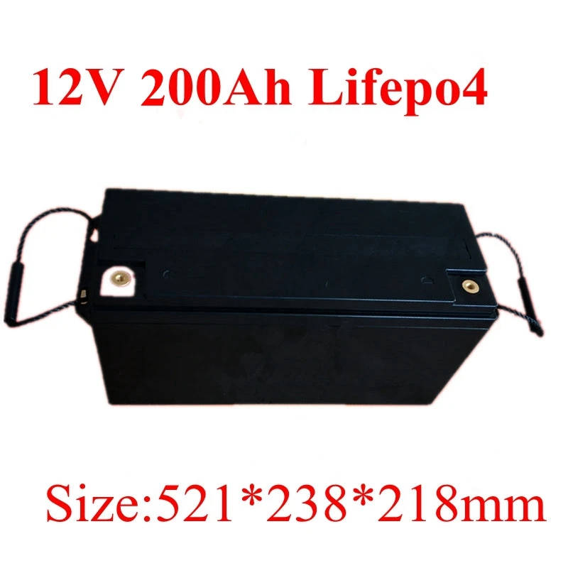 12.8V Lithium 12v 200ah Lifepo4 Battery Pack with BMS for Marine/ Solar System/UPS/RV/energy Storage Solar Panel+10A Charger
12.8V Lithium 12v 200ah Lifepo4 Battery Pack with BMS for Marine/ Solar System/UPS/RV/energy Storage Solar Panel+10A Charger