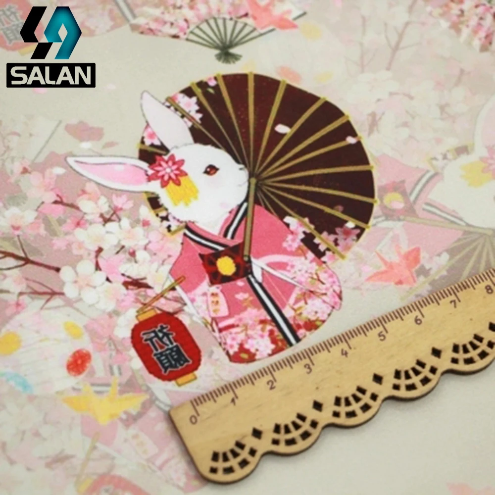 Japanese Rabbit Cherry Blossom Silk Fabric Handmade Diy Fabric Cheongsam Chinese Clothing Bag Fabric
Japanese Rabbit Cherry Blossom Silk Fabric Handmade Diy Fabric Cheongsam Chinese Clothing Bag Fabric