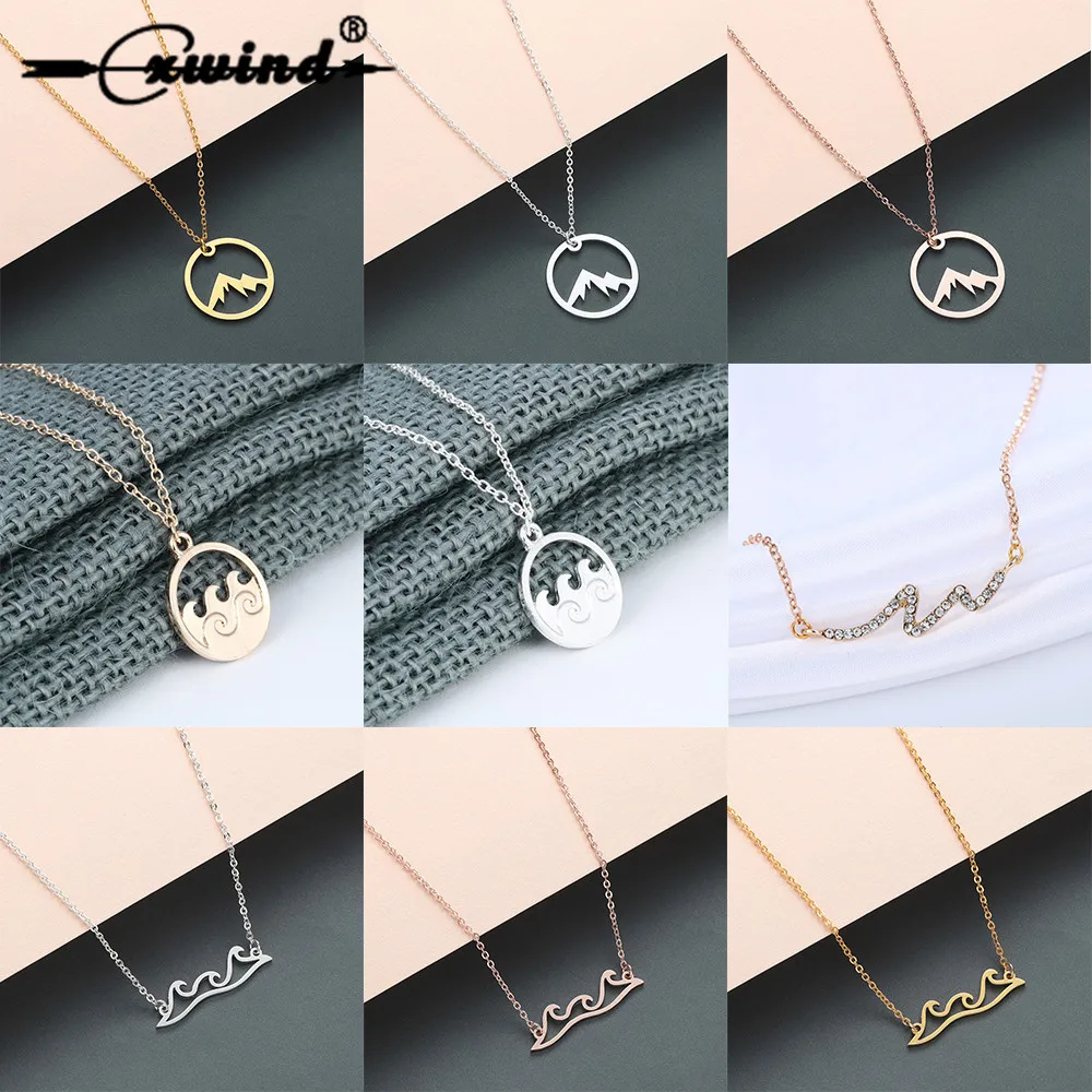 Cxwind Ocean Wave Pendant Necklace Long Sweater Chain Nautical Choker Necklaces & Pendants Fashion Jewelry Collares
Cxwind Ocean Wave Pendant Necklace Long Sweater Chain Nautical Choker Necklaces & Pendants Fashion Jewelry Collares