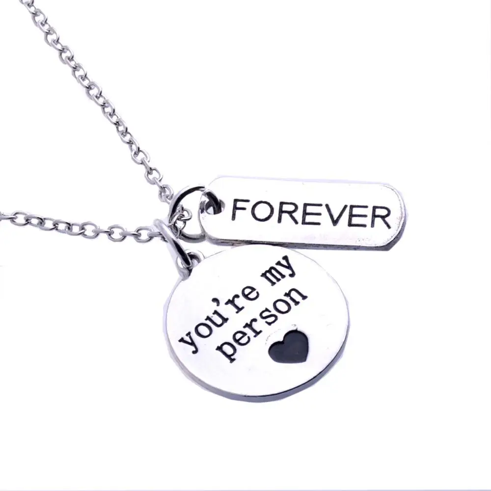 Bespmosp Greys Anatomy You Are My Person Forever Pendant Necklace Charms Gifts For Lovers Couples Best Friends Jewelry BFF Women
Bespmosp Greys Anatomy You Are My Person Forever Pendant Necklace Charms Gifts For Lovers Couples Best Friends Jewelry BFF Women