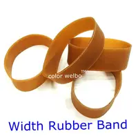 High elastic force Folding length 100mm width 10mm Desk Accessories & Organizer rubber band image