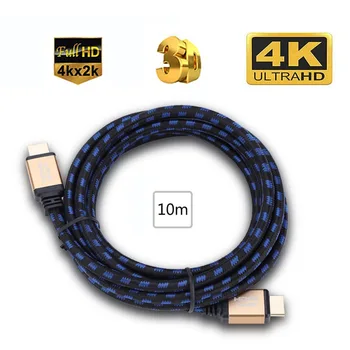 10M 4K*2K UHD Braided Male to Male HDMI V2.0 Audio Cable Connectors for PS3 for Xbox HDTV
10M 4K*2K UHD Braided Male to Male HDMI V2.0 Audio Cable Connectors for PS3 for Xbox HDTV