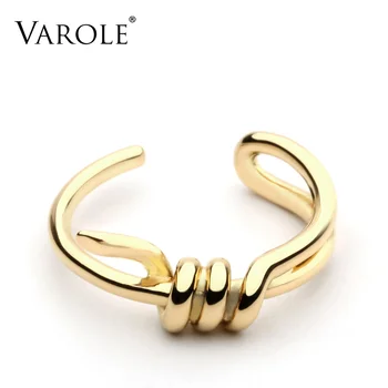 VAROLE High Quality Knotted Ring Gold Color Wedding Rings for Women 100% Copper Anillos Mujer Anel Valentine's Day Gift
VAROLE High Quality Knotted Ring Gold Color Wedding Rings for Women 100% Copper Anillos Mujer Anel Valentine's Day Gift