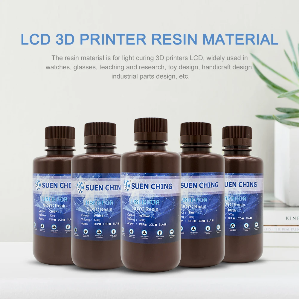SOYC Plant-based Resin Material 3D Printing Rapid Resin Material for UV Light Curing LCD 3D Pinters for Anycubic Photon Anet
SOYC Plant-based Resin Material 3D Printing Rapid Resin Material for UV Light Curing LCD 3D Pinters for Anycubic Photon Anet