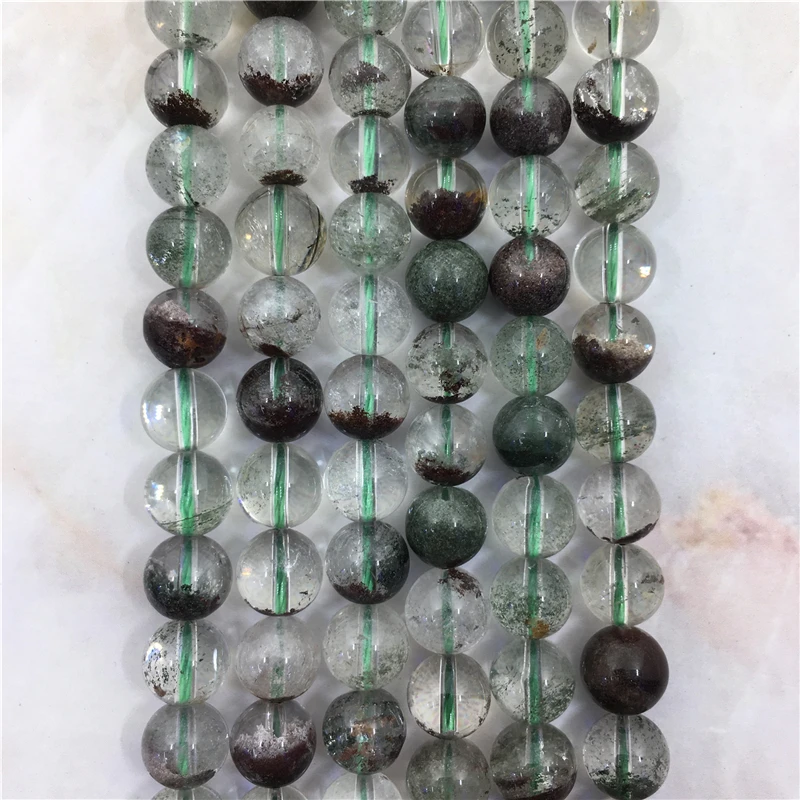 Boho Polished Round Green Moss Phantom Crystal Loose Beads, 15.5" Raw Quartz Gems Stone Drilled Bead For Gifts Making,6 8 10 mm
Boho Polished Round Green Moss Phantom Crystal Loose Beads, 15.5" Raw Quartz Gems Stone Drilled Bead For Gifts Making,6 8 10 mm