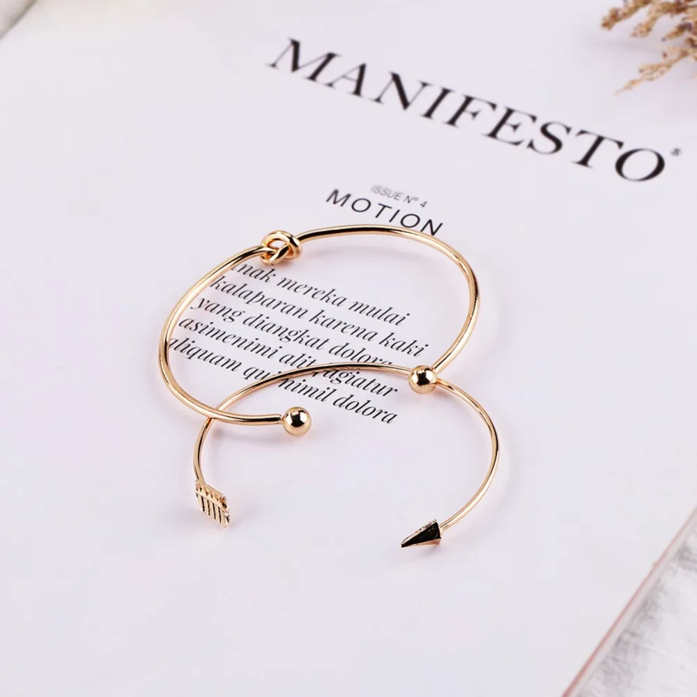 Girlgo Adjustable Open Bracelet Set Women Vintage Gold Silver Metal Leaf Bracelets Bangle Charm Statement Valentine Jewelry Gift 
Girlgo Adjustable Open Bracelet Set Women Vintage Gold Silver Metal Leaf Bracelets Bangle Charm Statement Valentine Jewelry Gift