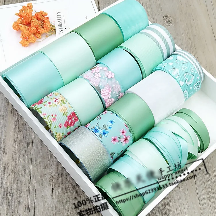 Fresh green DIY handmade homemade hair clips material headdress bow accessories package Ribbon set ( total 22 Meters)
Fresh green DIY handmade homemade hair clips material headdress bow accessories package Ribbon set ( total 22 Meters)