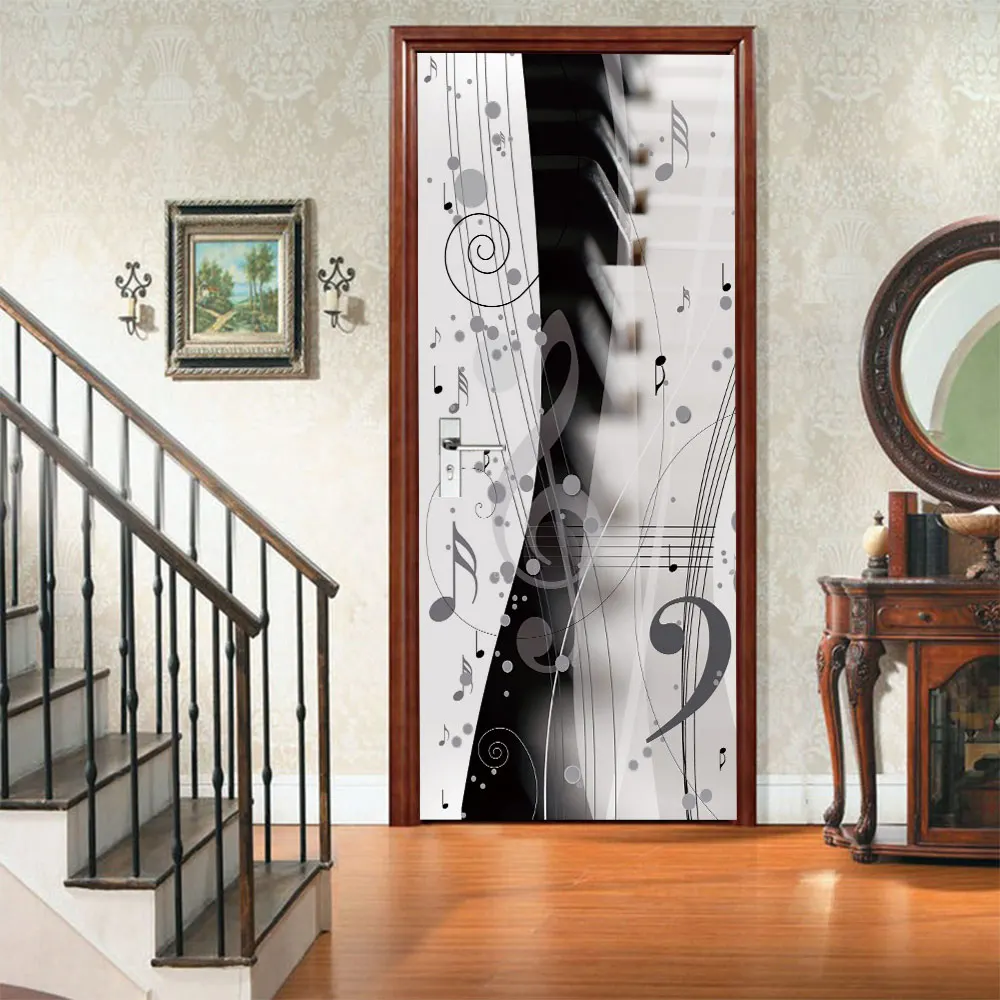 PVC Self-Adhesive Waterproof Door Sticker Modern 3D Dancing Note Mural Wallpaper Living Room Bedroom DIY Door Sticker Home Decor
PVC Self-Adhesive Waterproof Door Sticker Modern 3D Dancing Note Mural Wallpaper Living Room Bedroom DIY Door Sticker Home Decor