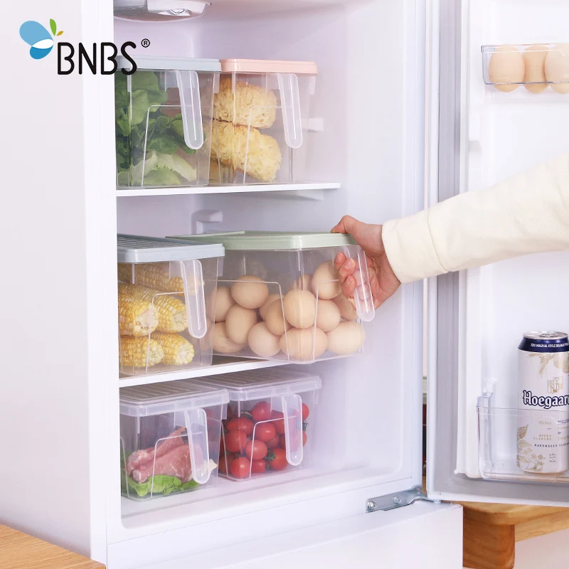 BNBS 1pc Transparent Kitchen Food Container Storage Boxes Refrigerators Sorting Food Crisper Storage Box Organizer With Handle
BNBS 1pc Transparent Kitchen Food Container Storage Boxes Refrigerators Sorting Food Crisper Storage Box Organizer With Handle