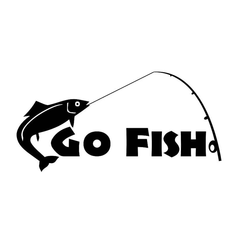 Go Fish Рыбалка модные декоративные наклейки виниловые для стайлинга автомобиля |
