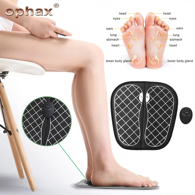 OPHAX Электрический EMS массажер для ног ABS беспроводной стимулятор мышц