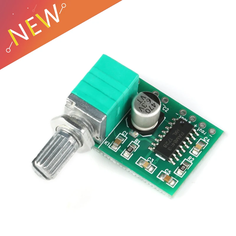 PAM8403 5V Power Audio digital amplifier board with switch potentiometer can be USB powered,2 Channel 3W W Volume Control
PAM8403 5V Power Audio digital amplifier board with switch potentiometer can be USB powered,2 Channel 3W W Volume Control