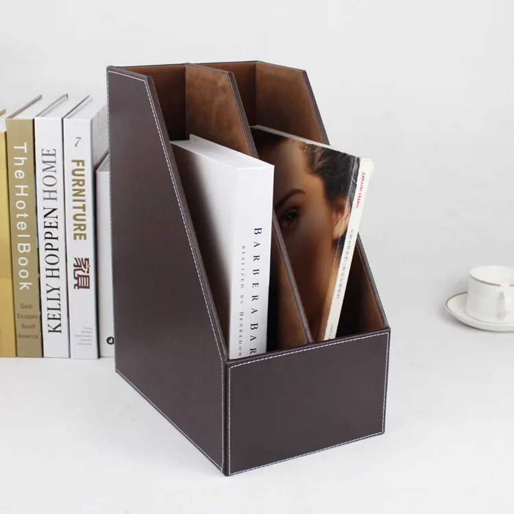 2-slot wood leather desk file book box magazine self holder document filing organizer case brown 221B
2-slot wood leather desk file book box magazine self holder document filing organizer case brown 221B