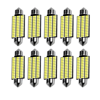 100pcs Festoon Light Interior Light C5W 31mm 36mm 39mm 41mm C10W Car LED 4014 SMD 24/30/36/39Leds Doom Lamp Reading Light 12V
100pcs Festoon Light Interior Light C5W 31mm 36mm 39mm 41mm C10W Car LED 4014 SMD 24/30/36/39Leds Doom Lamp Reading Light 12V