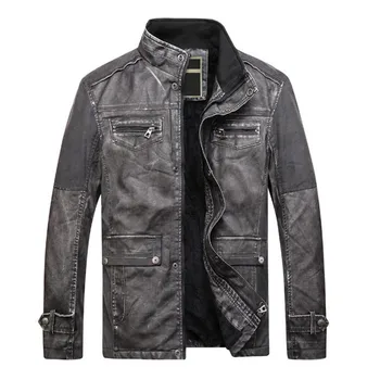Autumn and winter new men 's leather jacket Plus velvet motorcycle warm men' s jacket retro cotton coat PU leather Slim collar
Autumn and winter new men 's leather jacket Plus velvet motorcycle warm men' s jacket retro cotton coat PU leather Slim collar
