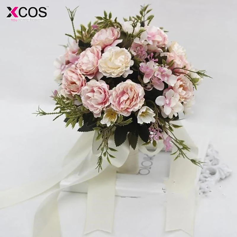 Ivory Pink Wedding Bouquet 2018 Handmade Artificial Flower Rose buque casamento Bridal Bouquet for Wedding mariage
Ivory Pink Wedding Bouquet 2018 Handmade Artificial Flower Rose buque casamento Bridal Bouquet for Wedding mariage