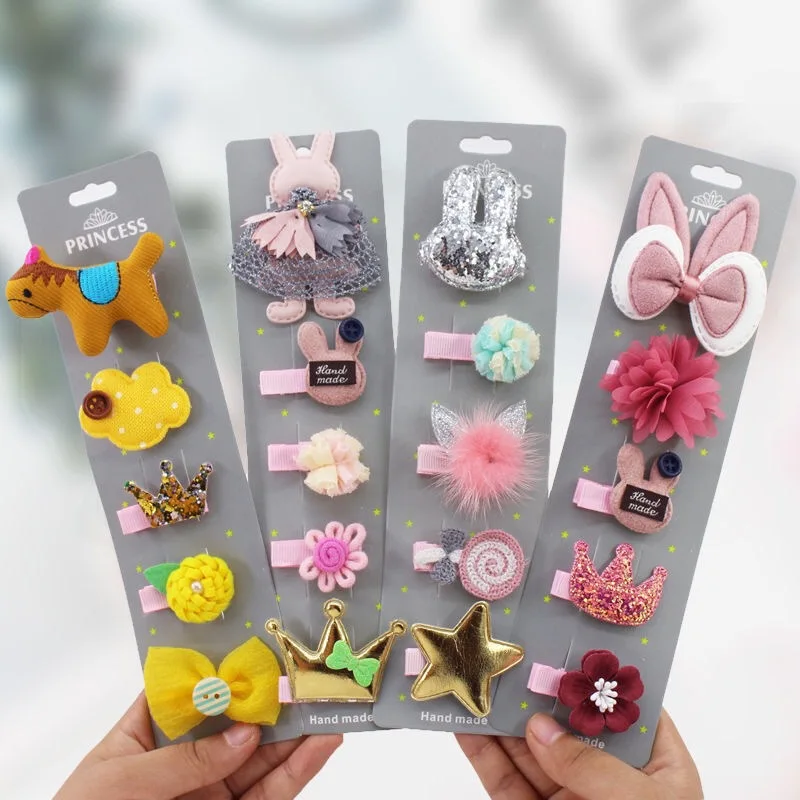 5pcs/set Baby Girl Hairpins Kids Barrettes Crown Bow Cartoon Hair Clips for Girls Bobby Pins Headwear Children Hair Accessories
5pcs/set Baby Girl Hairpins Kids Barrettes Crown Bow Cartoon Hair Clips for Girls Bobby Pins Headwear Children Hair Accessories