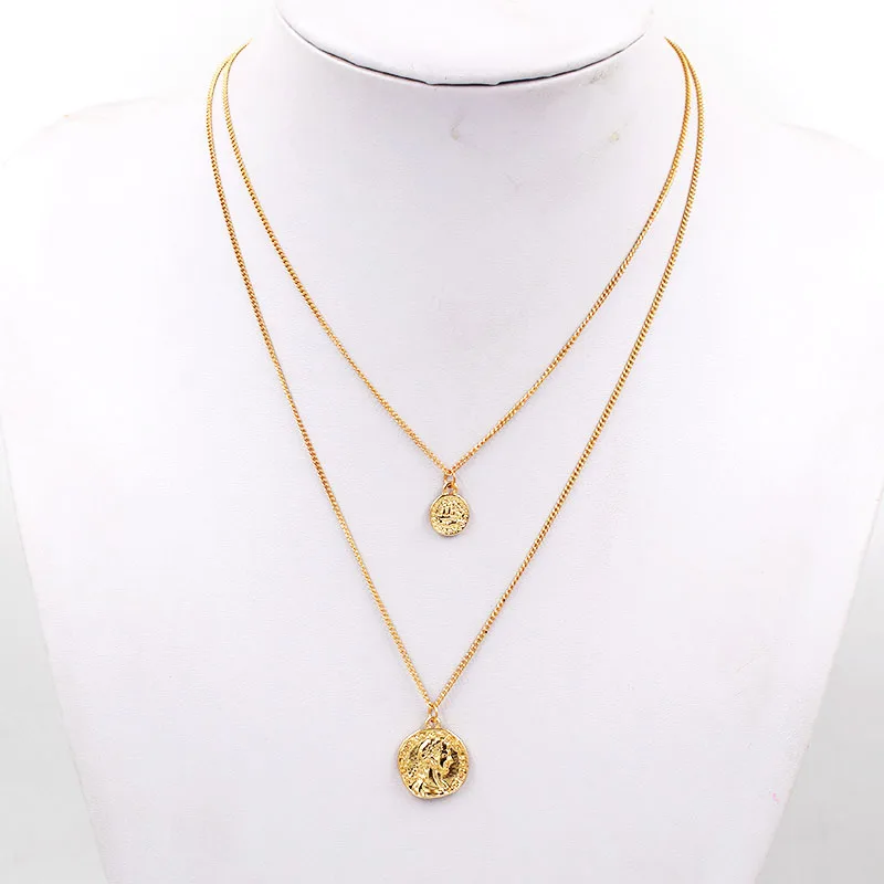 Timeless Wonder Glam rome coined figure layered choker Necklace gown punk hip hop Trendy Sassy top gift pop rock prom ins 2533
Timeless Wonder Glam rome coined figure layered choker Necklace gown punk hip hop Trendy Sassy top gift pop rock prom ins 2533