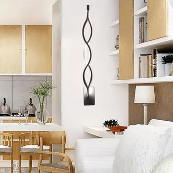 Modern minimalistic creative bedroom aisle living room TV background LED aluminum wave wall lamp
Modern minimalistic creative bedroom aisle living room TV background LED aluminum wave wall lamp