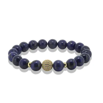 5pcs Hot 10mm round Lapis Lazuli stone beads men bracelet charm white cz bead paved rhinestones connector women bracelet
5pcs Hot 10mm round Lapis Lazuli stone beads men bracelet charm white cz bead paved rhinestones connector women bracelet