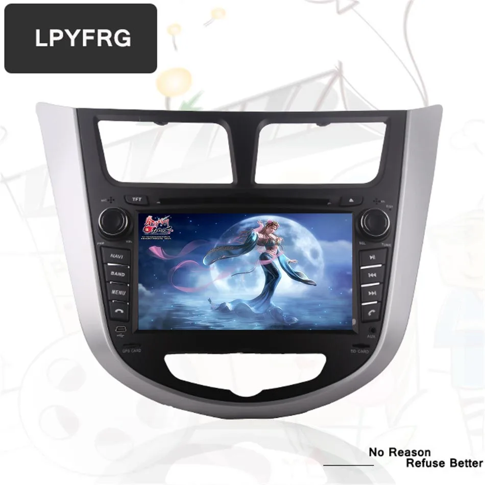 Автомобильный DVD плеер 4G RAM android 10 0 для Hyundai Solaris accent Verna i25 с GPS навигацией Bluetooth
