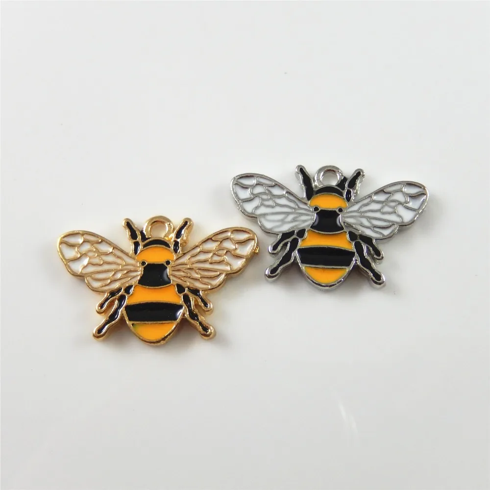 8pcs Zinc Alloy Bee Charms Colorful Cute Necklace Pendant Creative Gold Silver Animal Bracelet Handmade DIY Jewelry Accessories
8pcs Zinc Alloy Bee Charms Colorful Cute Necklace Pendant Creative Gold Silver Animal Bracelet Handmade DIY Jewelry Accessories