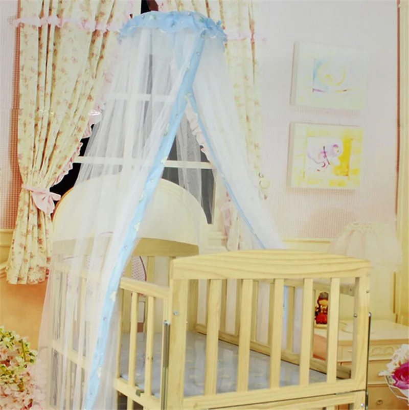 Image Summer Baby Bed Mosquito Mesh Dome Curtain Net for Toddler Crib Cot Canopy