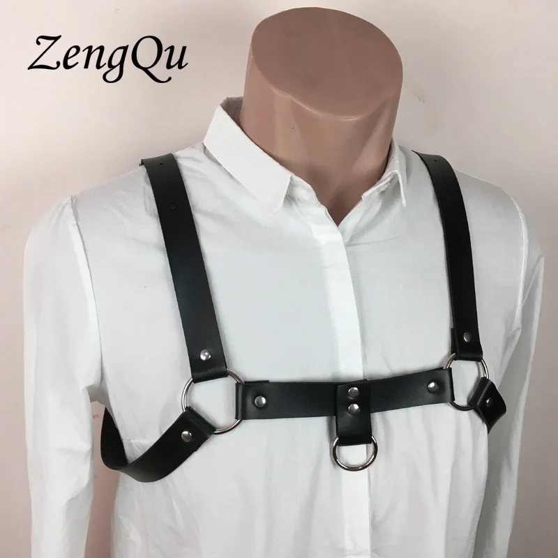New Men Sexy Punk Faux leather Adjustable chest garters chest belt leather suspenders Belt for Male
New Men Sexy Punk Faux leather Adjustable chest garters chest belt leather suspenders Belt for Male