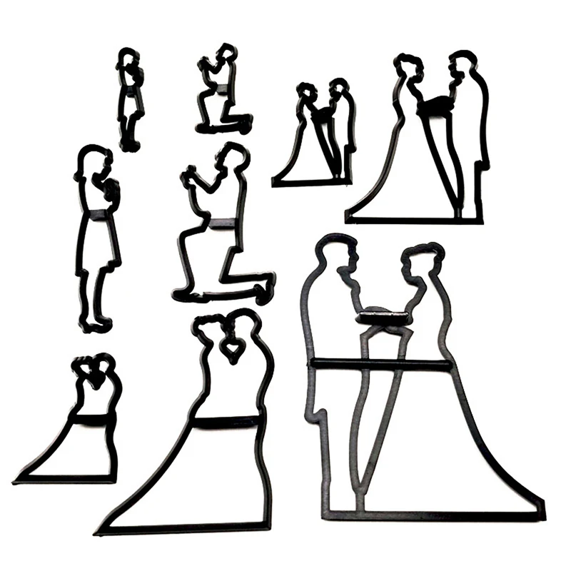 Creative Wedding Bride and Bridegroom Cookie Biscuit Cutter Molds Sugar Fondant Cake Decorating Tools Bakeware
Creative Wedding Bride and Bridegroom Cookie Biscuit Cutter Molds Sugar Fondant Cake Decorating Tools Bakeware