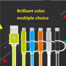 2 IN 1 Original Colorful Micro USB Cable For iPhone & Micro Fast Charger Data Cable For iPhone6 6s plus Samsung LG HUAWEI Xiaomi