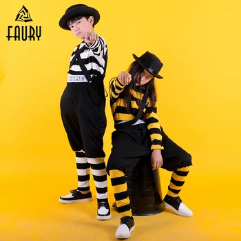 Funkystyle Children Locking Stripe Suit Clothes Clothing Hip Hop Dance Costumes Kids Dance Performance Bib Pants Unisex Locker
Funkystyle Children Locking Stripe Suit Clothes Clothing Hip Hop Dance Costumes Kids Dance Performance Bib Pants Unisex Locker