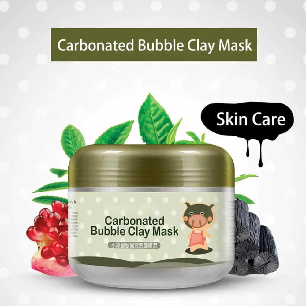 100g BIOAQUA Black Pig Carbonated Bubble Clay Mask Winter Deep Cleaning Moisturizing Skin Care Sleep Treatment Mask
100g BIOAQUA Black Pig Carbonated Bubble Clay Mask Winter Deep Cleaning Moisturizing Skin Care Sleep Treatment Mask