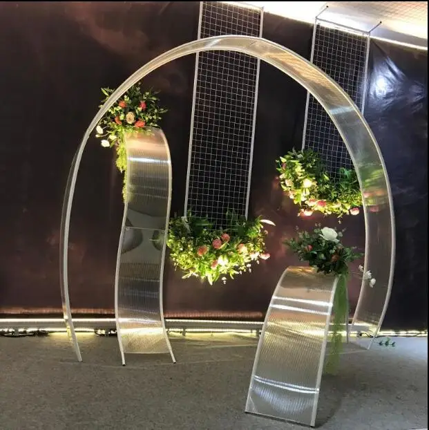 New wedding arch PVC can be shaped freely curve wedding stage background decoration screen sun panel road
New wedding arch PVC can be shaped freely curve wedding stage background decoration screen sun panel road