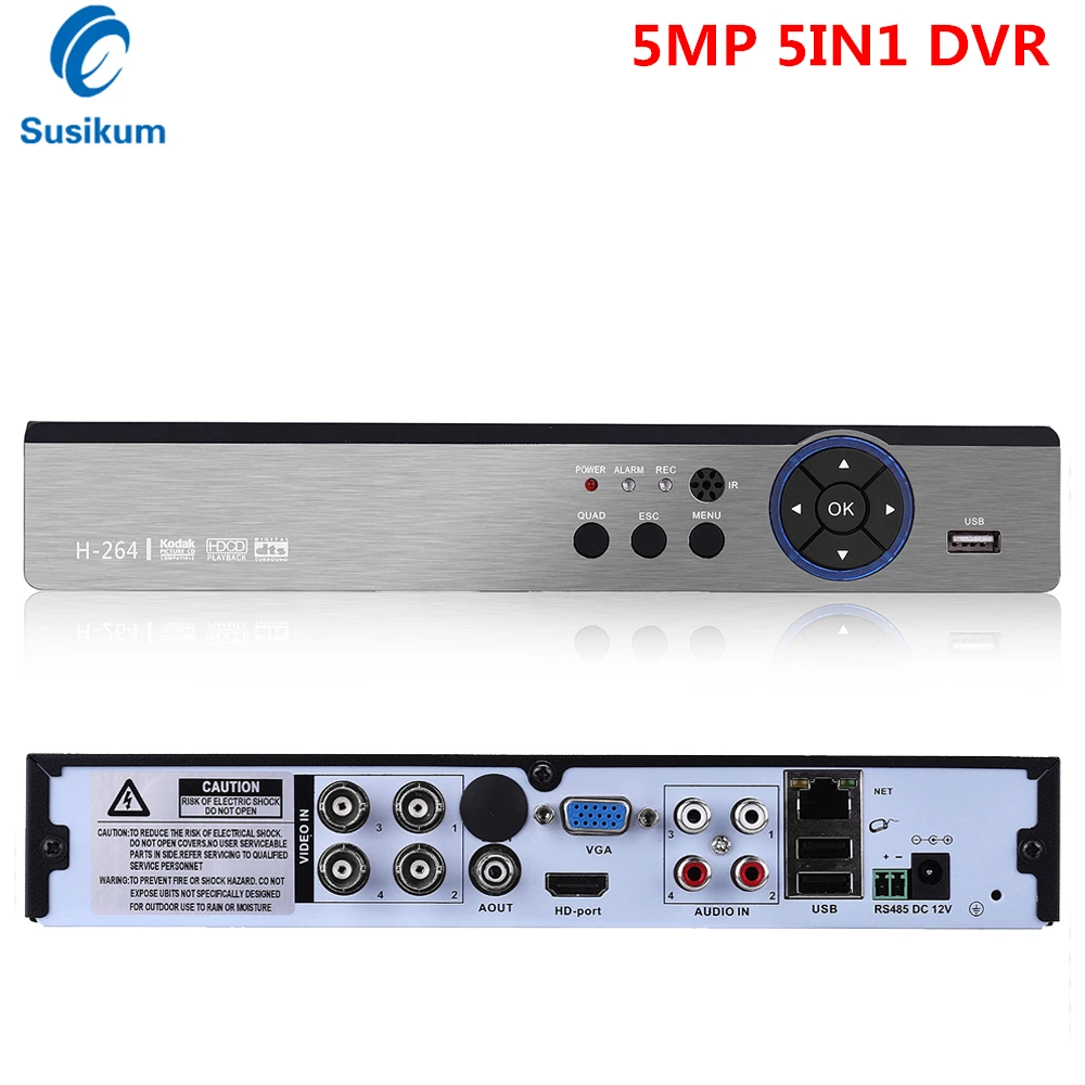 4CH 5IN1 5MP AHD DVR Hybrid NVR CCTV Camera Video Recorder XMEye APP for AHD TVI CVI Analog IP Camera Max Support 6TB HDD
4CH 5IN1 5MP AHD DVR Hybrid NVR CCTV Camera Video Recorder XMEye APP for AHD TVI CVI Analog IP Camera Max Support 6TB HDD