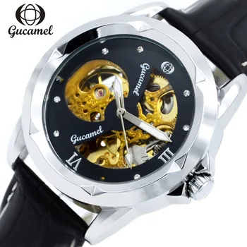 GUCAMEL Classic Series Gold Skeleton Inside Design Fashion Casual Men Watch Top Brand Luxury Automatic Skeleton Male Wristwatch
GUCAMEL Classic Series Gold Skeleton Inside Design Fashion Casual Men Watch Top Brand Luxury Automatic Skeleton Male Wristwatch