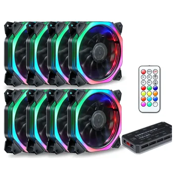 120mm Quiet + IR Remote New computer Cooler Cooling RGB Fan CPU Computer Case PC Cooling Fan RGB Adjust LED For Computer Case
120mm Quiet + IR Remote New computer Cooler Cooling RGB Fan CPU Computer Case PC Cooling Fan RGB Adjust LED For Computer Case