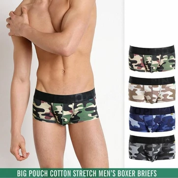 Cotton Classic Camouflage Printing Men's Short Flat Angle Underwear Environmental Printing Elasticity Mr Heroic Sports Underwear
Cotton Classic Camouflage Printing Men's Short Flat Angle Underwear Environmental Printing Elasticity Mr Heroic Sports Underwear