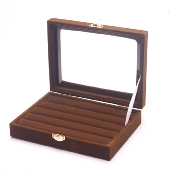 Professional Wood and Brown Velvet Jewelry Display Stands Box Vitrine Ring Showed Tray Holder for Rings Showcase Organizer Box
Professional Wood and Brown Velvet Jewelry Display Stands Box Vitrine Ring Showed Tray Holder for Rings Showcase Organizer Box