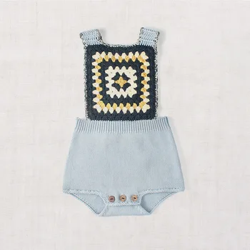 Infant Toddler Knitting Geometric Pattern Crochet Flowers Rompers Candy Color Cute Baby Girl Toddler Clothes Wholesale
Infant Toddler Knitting Geometric Pattern Crochet Flowers Rompers Candy Color Cute Baby Girl Toddler Clothes Wholesale