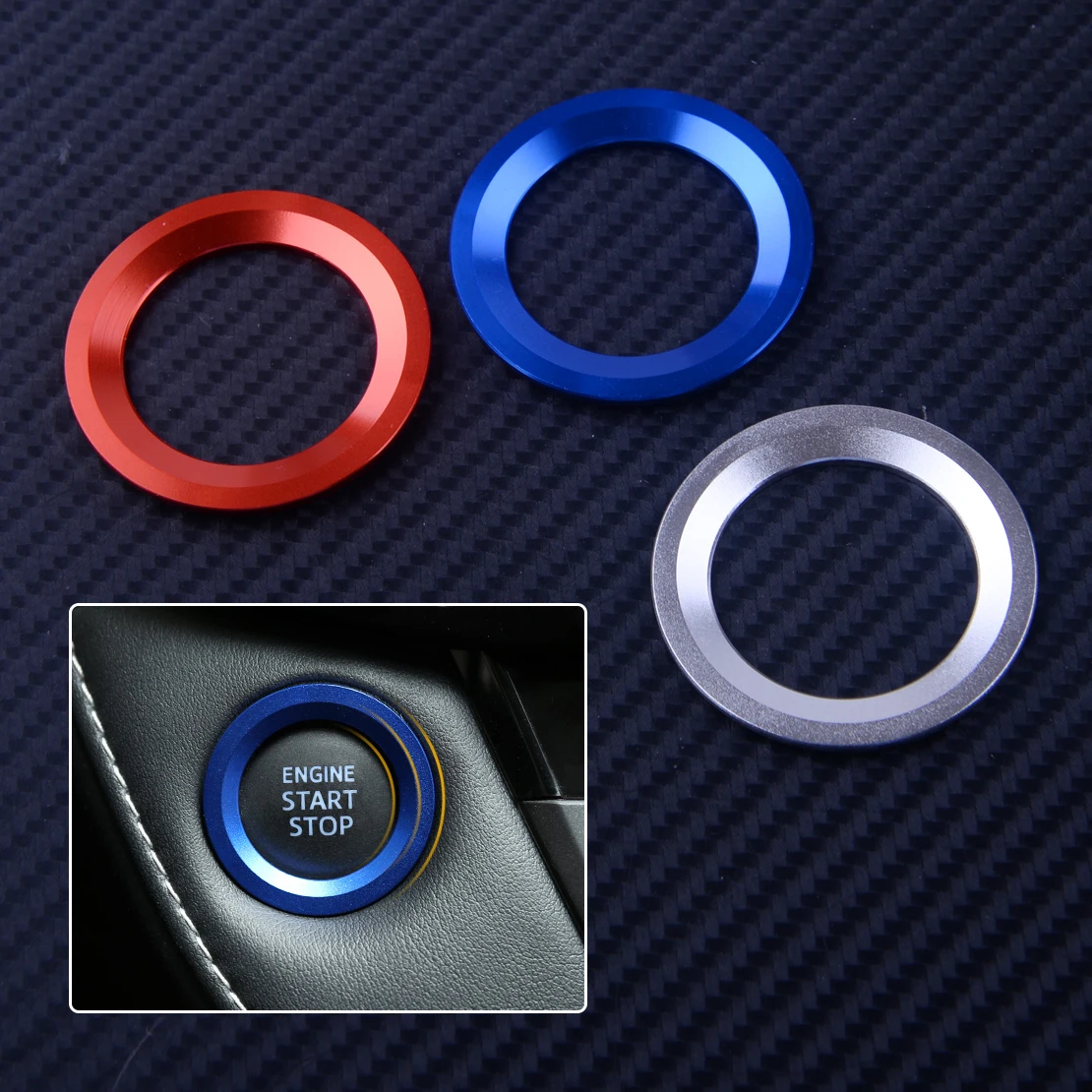 CITALL Car Ignition Engine Start Stop Push Button Cover Ring Trim For Toyota Yaris Prius Corolla Camry Avalon Aygo Mark X Mirai
CITALL Car Ignition Engine Start Stop Push Button Cover Ring Trim For Toyota Yaris Prius Corolla Camry Avalon Aygo Mark X Mirai